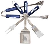 MLB Los Angeles Dodgers 4 Piece BBQ Grilling Set MLB Los Angeles Dodgers 4 Piece BBQ Grilling Set