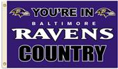 NFL You're in Ravens Country 3' x 5' Flag NFL You're in Ravens Country 3' x 5' Flag