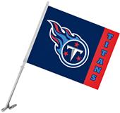 NFL Tennessee Titans 2-Sided 11" x 14" Car Flag NFL Tennessee Titans 2-Sided 11" x 14" Car Flag