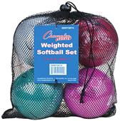 Champion Weighted Training Softballs (Set of 4) Champion Weighted Training Softballs (Set of 4)