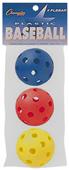 Champion Sports Plastic Baseballs (Package of 3) Champion Sports Plastic Baseballs (Package of 3)