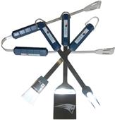 NFL New England Patriots 4 Piece BBQ Grilling Set NFL New England Patriots 4 Piece BBQ Grilling Set