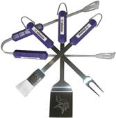 NFL Minnesota Vikings 4 Piece BBQ Grilling Set NFL Minnesota Vikings 4 Piece BBQ Grilling Set