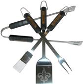 NFL New Orleans Saints 4 Piece BBQ Grilling Set NFL New Orleans Saints 4 Piece BBQ Grilling Set