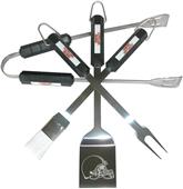 NFL Cleveland Browns 4 Piece BBQ Grilling Set