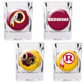 NFL Washington Redskins 4 Piece Shot Glass Set