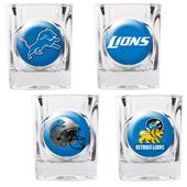 NFL Detroit Lions 4 Piece Shot Glass Set
