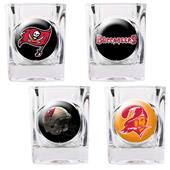 NFL Tampa Bay Buccaneers 4 Piece Shot Glass Set