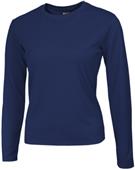 Baw Ladies Long Sleeve Loose-Fit Cool-Tek T-Shirts