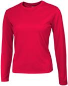 Baw Ladies Long Sleeve Loose-Fit Cool-Tek T-Shirts