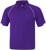 Baw Adult Short Sleeve Raglan Cool-Tek Polo Shirts