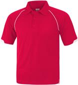 Baw Adult Short Sleeve Raglan Cool-Tek Polo Shirts