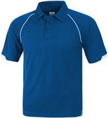 Baw Adult Short Sleeve Raglan Cool-Tek Polo Shirts