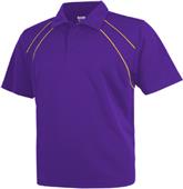 Baw Men's SS Dual Line Cool-Tek Polo Shirts