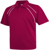 Baw Men's SS Dual Line Cool-Tek Polo Shirts