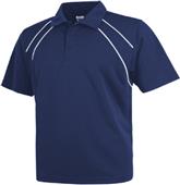 Baw Men's SS Dual Line Cool-Tek Polo Shirts