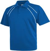 Baw Men's SS Dual Line Cool-Tek Polo Shirts