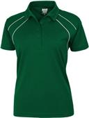 Baw Ladies SS Dual Line Cool-Tek Polo Shirts