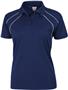 Ladies SS Dual Line Cool-Tek Polo Shirts