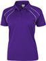Ladies SS Dual Line Cool-Tek Polo Shirts