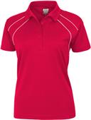 Baw Ladies SS Dual Line Cool-Tek Polo Shirts