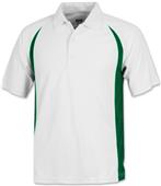Baw Men's SS White Body Cool-Tek Polo Shirts