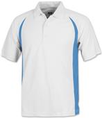 Baw Men's SS White Body Cool-Tek Polo Shirts