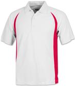 Baw Men's SS White Body Cool-Tek Polo Shirts