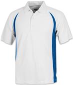 Baw Men's SS White Body Cool-Tek Polo Shirts