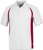 Baw Men's SS White Body Cool-Tek Polo Shirts