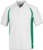 Baw Men's SS White Body Cool-Tek Polo Shirts