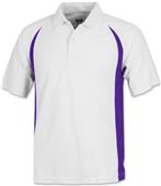 Baw Men's SS White Body Cool-Tek Polo Shirts