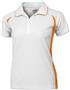 Ladies SS White Body Cool-Tek Polo Shirts