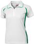 Ladies SS White Body Cool-Tek Polo Shirts