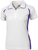 Baw Ladies SS White Body Cool-Tek Polo Shirts