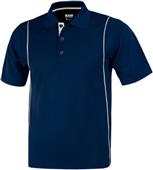 Baw Men's SS Color Rib Shoulder Cool-Tek Polos