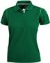 Ladies SS Color Rib Shoulder Cool-Tek Polo Shirts
