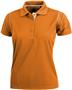 Ladies SS Color Rib Shoulder Cool-Tek Polo Shirts