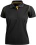 Ladies SS Color Rib Shoulder Cool-Tek Polo Shirts