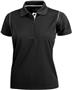 Ladies SS Color Rib Shoulder Cool-Tek Polo Shirts
