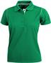 Ladies SS Color Rib Shoulder Cool-Tek Polo Shirts