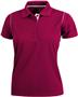 Ladies SS Color Rib Shoulder Cool-Tek Polo Shirts