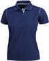 Ladies SS Color Rib Shoulder Cool-Tek Polo Shirts
