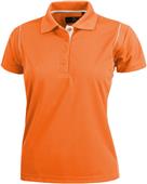 Baw Ladies SS Color Rib Shoulder Cool-Tek Polos