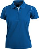 Baw Ladies SS Color Rib Shoulder Cool-Tek Polos