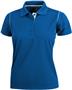 Ladies SS Color Rib Shoulder Cool-Tek Polo Shirts