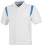 Men's SS White Rib Shoulder Cool-Tek Polo Shirts