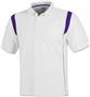 Men's SS White Rib Shoulder Cool-Tek Polo Shirts