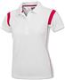 Ladies SS White Rib Shoulder Cool-Tek Polo Shirts