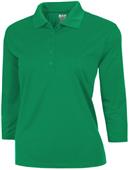 Baw Ladies 3/4 Sleeve Xtreme-Tek Polo Shirts Baw Ladies 3/4 Sleeve Xtreme-Tek Polo Shirts